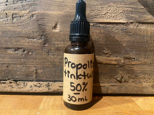Propolistinktur 50 % - Økologisk og Demeter-sertifisert propolis - 30 ml med dråpeteller
